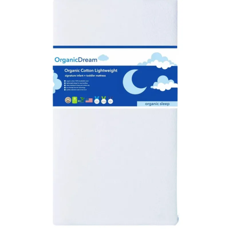 Hot Organic Cotton Lightweight Crib & Toddler Mattress Mattresses|Mattresses