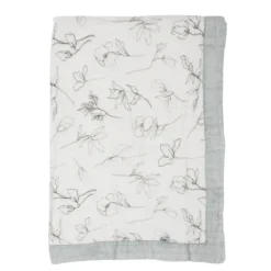 New Organic Cotton Muslin Baby Quilt Bedding