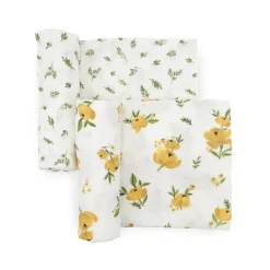 Hot Organic Cotton Muslin Swaddle Blanket - 2 Pack Swaddles