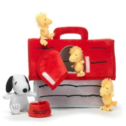 Outlet Plush - Classic Snoopy Interactive Dog House Set Plush Toys