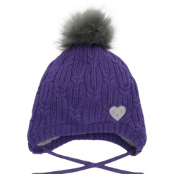 Hot Pom Pom Heart Hat Hats