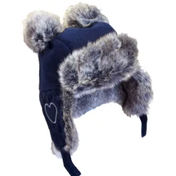 New Pom Trapper Hat - Navy Hats