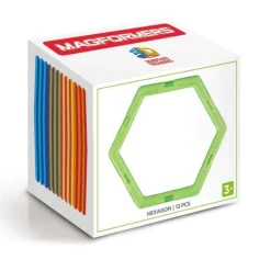 New Rainbow Magnetic Shapes - 12 Pieces Building Toys