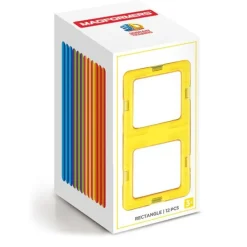 New Rainbow Magnetic Shapes - 12 Pieces Building Toys