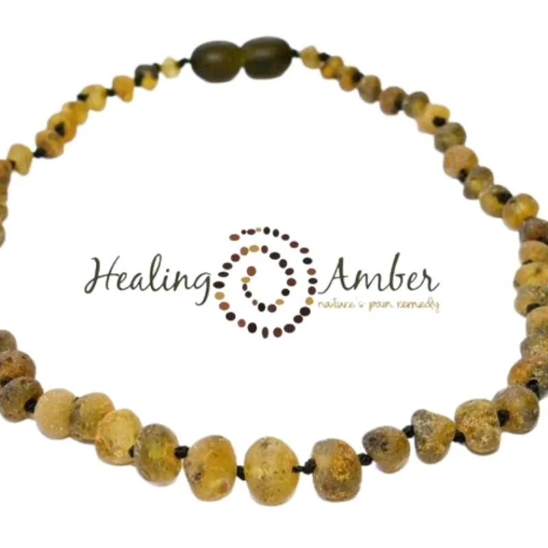 New Raw Baltic Amber Teething Necklace - 13 Inch Teething Necklaces