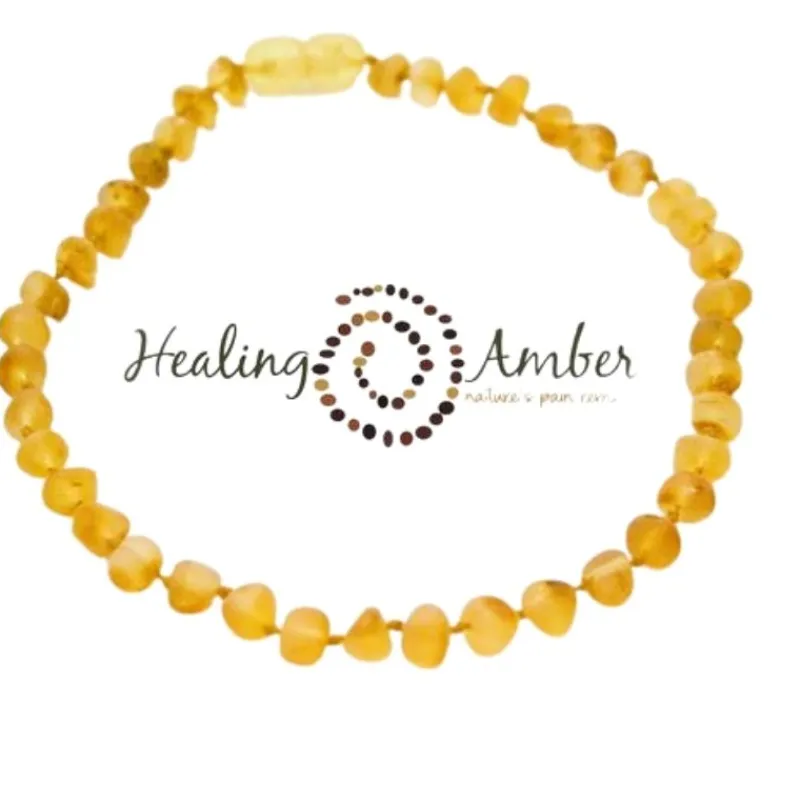 New Raw Baltic Amber Teething Necklace - 13 Inch Teething Necklaces
