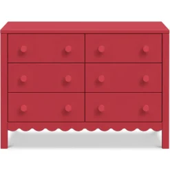 Best Sammy Scallop 6-Drawer Dresser Dressers|Change Tables