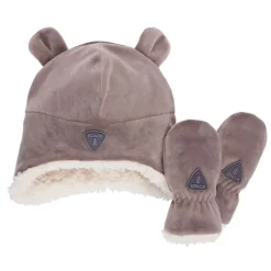 Hot Sherpa Toque and Mittens Set Hats