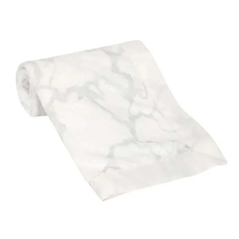 Discount Signature Gray Marble Baby Blanket Bedding