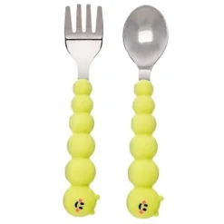 Best Silicone Caterpillar Spoon and Fork Set Tableware