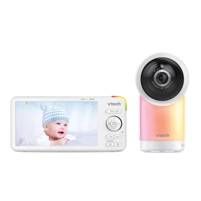 Smart WiFi Remote Access 360 Degree Pan & Tilt Video Baby Monitor with 5” Display Video Monitors