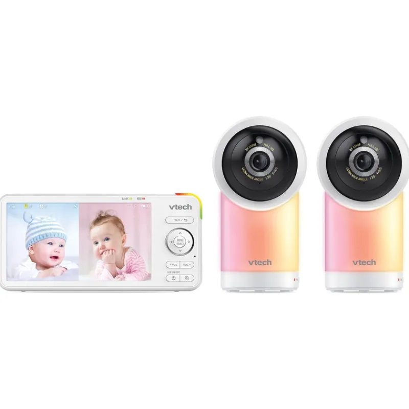 Smart WiFi Remote Access 360 Degree Pan & Tilt Video Baby Monitor with 5” Display Video Monitors
