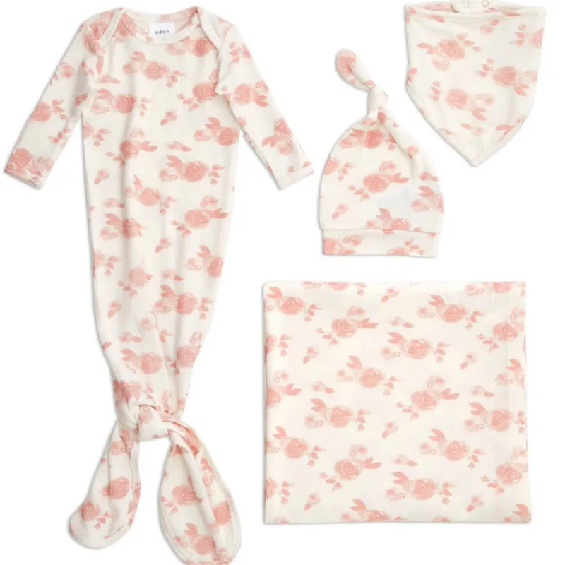 New Snuggle Knit Newborn Gift Set Sleepers