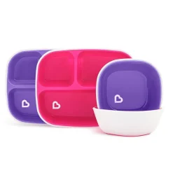 New Splash Dining Set - Pink/Purple - 4pk Tableware