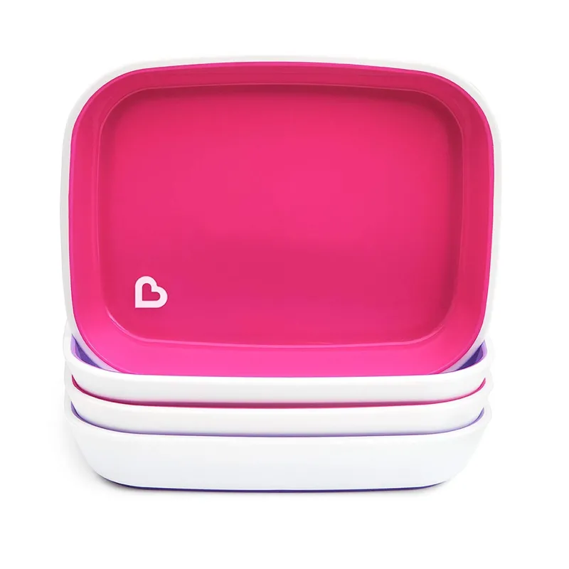 Best Splash Plates - Pink/Purple - 4pk Tableware