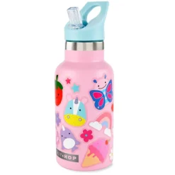 Hot Stainless Steel Canteen Bottle With Stickers Tableware