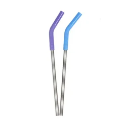 Sale Stainless Steel 8mm Straws - 2 Pack Tableware