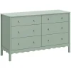 Discount Swell 6-Drawer Assembled Dresser in Light Sage Cribs