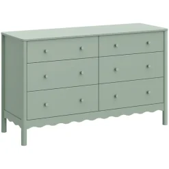 Discount Swell 6-Drawer Assembled Dresser in Light Sage Cribs