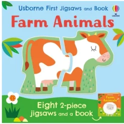 New Usborne First Jigsaws and Book: Farm Animals Books