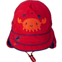 Online UV Flap Hat - Racy Red Hats
