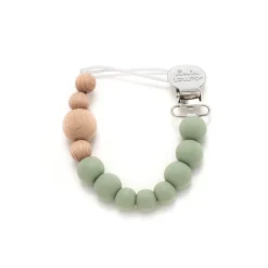 New Wood + Silicone Pacifier Clip Pacifiers|Pacifier Clips