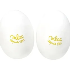 Outlet Wooden Egg Maracas - White Musical Toys