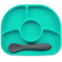 Hot Yümi Silicone Plate and Spoon Set Tableware